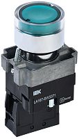 Кнопка управления LA167-BW3371 d=22мм RC 1з с подсветкой зеленая | код BBT20-BW3371-1-12-67-K06 | IEK